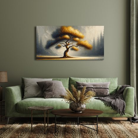 OBRAZ ZLATÝ STROM ŽIVOTA NA POLI - PICTURES - 🔥 TOTAL SALE 🔥