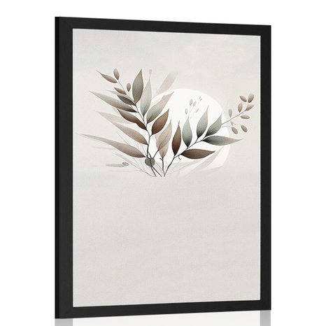 POSTER FRUNZE MINIMALISTE ÎN DESIGN BOHO - BOTANICE - POSTERE