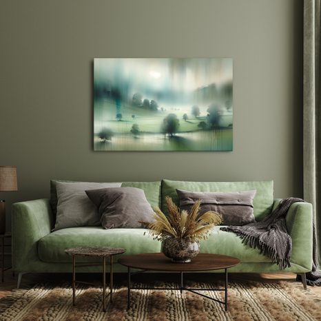 OBRAZ MLHAVÉ PLÁNĚ - OBRAZY VÝCHOD A ZÁPAD SLUNCE - OBRAZY