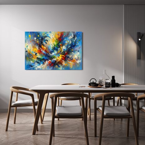 OBRAZ BAREVNÁ EXPLOZIVNÍ ABSTRAKCE - ABSTRAKTNÍ OBRAZY - OBRAZY