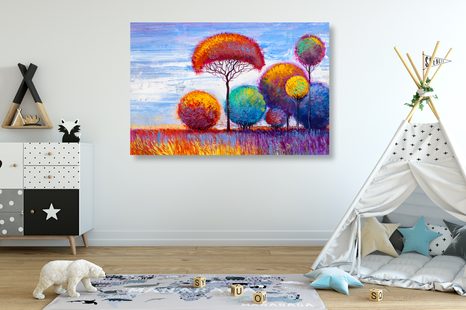 SLIKA JESENSKI GOZD - SLIKE DREVESA ŽIVLJENJA - SLIKE