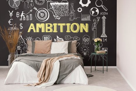 SELBSTKLEBENDE TAPETE MOTIVATIONSTAFEL - AMBITION - SELBSTKLEBENDE TAPETEN - TAPETEN
