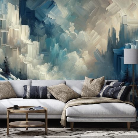 SAMOLEPÍCÍ TAPETA IMPRESIONISTICKÁ ZIMNÍ KRAJINA - ΑΦΗΡΗΜΈΝΗ ΤΑΠΕΤΣΑΡΊΑ - ΤΑΠΕΤΣΑΡΊΕΣ