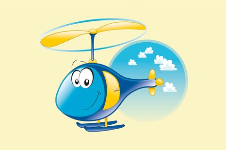 SELBSTKLEBENDE TAPETE HUBSCHRAUBER IN DEN WOLKEN - SELBSTKLEBENDE TAPETEN - TAPETEN