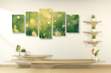 TABLOU 5.PIESE ROUA DE DIMINEAȚĂ - TABLOU NATURĂ ȘI PEISAJE NATURALE - TABLOURI