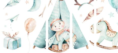 5-DIELNY OBRAZ PRE CHLAPČEKA - DETSKÉ OBRAZY - OBRAZY