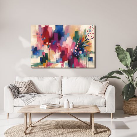 OBRAZ PESTROBAREVNÁ ABSTRAKCE - ABSTRAKTNÍ OBRAZY - OBRAZY