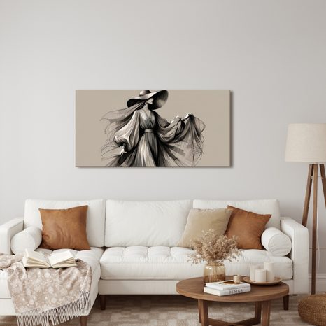 OBRAZ MÓDNÍ SILUETA ŽENY - OBRAZY ŽENY - OBRAZY