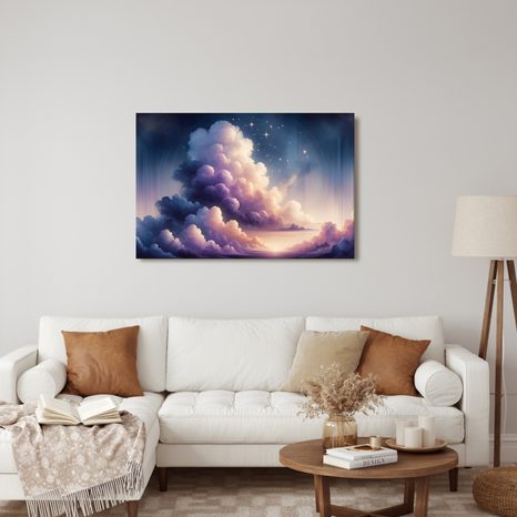 WANDBILD TRAUMHAFTE WOLKEN - BILDER VON SONNENAUFGANG UND SONNENUNTERGANG - BILDER