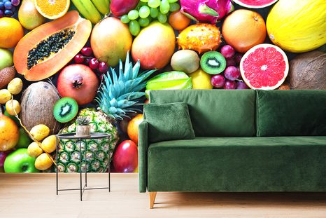 SELBSTKLEBENDE FOTOTAPETE TROPISCHES OBST - SELBSTKLEBENDE TAPETEN - TAPETEN