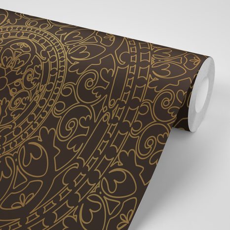 TAPETA ORIENTÁLNÍ ZLATÝ ORNAMENT - TAPETY FENG SHUI - TAPETY