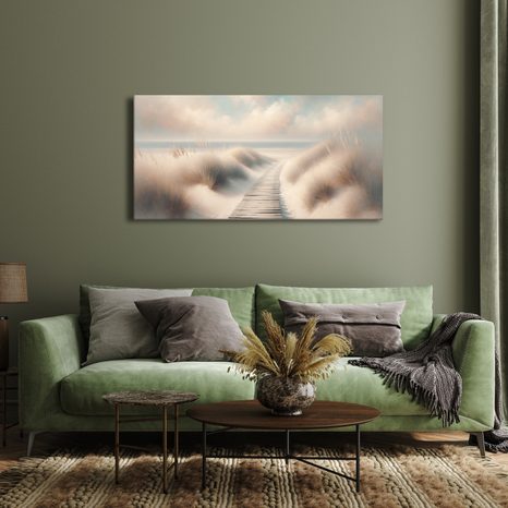 OBRAZ DŘEVĚNÁ CESTA K OCEÁNU - PICTURES OF SEA AND BEACH - PICTURES