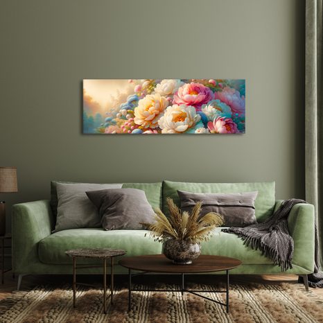 KÉP FINOM VIRÁGOK PASZTELL SZÍNEKBEN - VIRÁGMINTÁS KÉPEK - KÉPEK