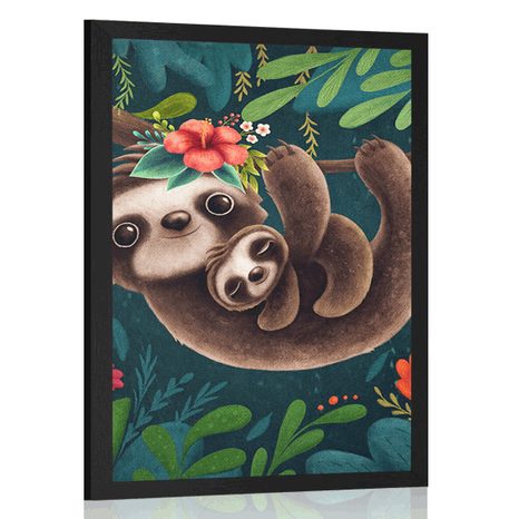 POSTER CUTE SLOTHS - ANIMALS - POSTERS