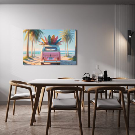 OBRAZ LÉTO V BARVÁCH SURFŮ - OBRAZY MOŘE A PLÁŽ - OBRAZY