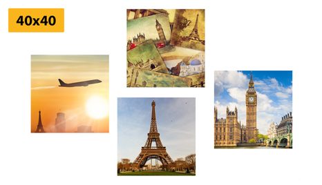 SET DI QUADRI – STORIA DI LUOGHI GRANDIOSI - COLLEZIONI DI QUADRI - STAMPE E QUADRI