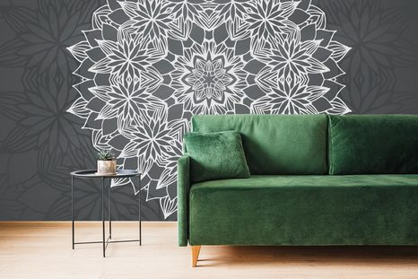 SAMOLEPÍCÍ TAPETA MANDALA S JARNÍM MOTIVEM - SAMOLEPÍCÍ TAPETY - TAPETY