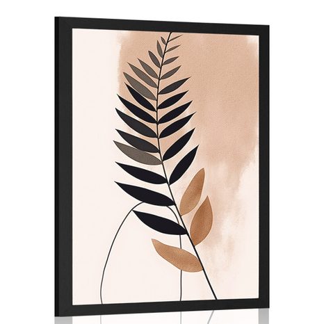 POSTER ABSTRAKTE BOTANISCHE FORMEN FARN - ABSTRAKTE FORMEN - POSTER