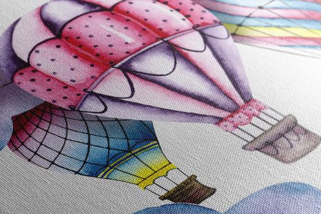 TABLOU BALONIȚE DE ACUARELĂ - TABLOURI PENTRU COPII - TABLOURI