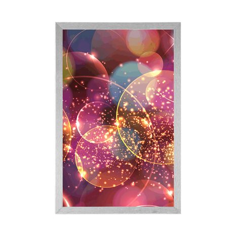 PLAKAT BLISTAVA APSTRAKCIJA - APSTRAKTNI I S UZORKOM - PLAKATI