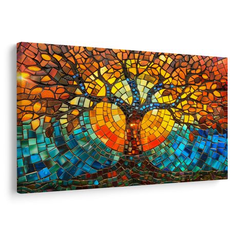SLIKA MOZAIK ŠARENI STABLO ŽIVOTA - SLIKE STABLA ŽIVOTA - SLIKE