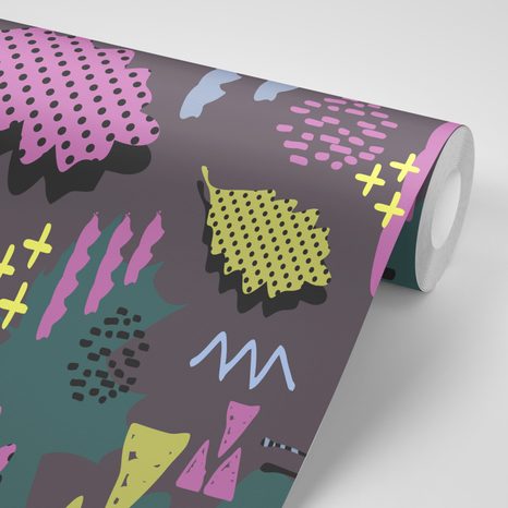 CARTA DA PARATI – FOGLIE UNICHE - CARTA DA PARATI SCHEMA - CARTA DA PARATI