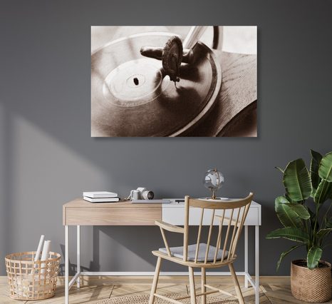 ΕΙΚΌΝΑ ΑΝΤΊΚΑ ΓΡΑΜΜΌΦΩΝΟ - ΠΊΝΑΚΕΣ VINTAGE ΈΝΑ ΡΕΤΡΌ - ΠΊΝΑΚΕΣ