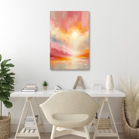 OBRAZ NĚŽNÉ SVĚTLO RÁNA - OBRAZY VÝCHOD A ZÁPAD SLUNCE - OBRAZY
