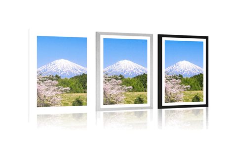 POSTER WITH MOUNT FUJI VOLCANO - NATURE - POSTERS