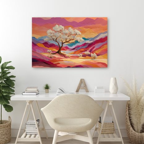 OBRAZ PODZIMNÍ KRAJINA A STROM ŽIVOTA - OBRAZY STROMY ŽIVOTA - OBRAZY