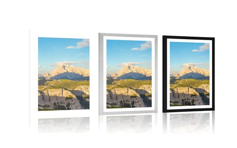 POSTER WITH MOUNT BEAUTIFUL VIEW FROM THE MOUNTAINS - NATURE - POSTERS