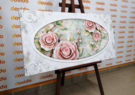 OBRAZ KAMENNÉ RŮŽE - OBRAZY KVĚTŮ - OBRAZY