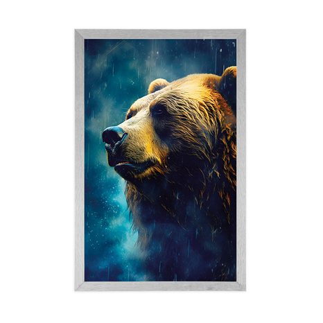 POSZTER KÉK-ARANY MEDVE - ÁLLATVILÁG URALKODÓI - POSZTEREK