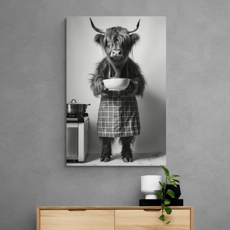 OBRAZ KRÁVA V KUCHYŇSKÉ ZÁSTĚŘE - OBRAZY BUVOLI A KRÁVY - OBRAZY