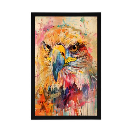 PLAGÁT OROL S IMITÁCIOU MAĽBY - VTÁKY - PLAGÁTY