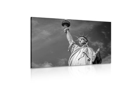 TABLOU STATUIE LIBERTĂȚII ÎN DESIGN ALB-NEGRU - TABLOURI ALB-NEGRU - TABLOURI
