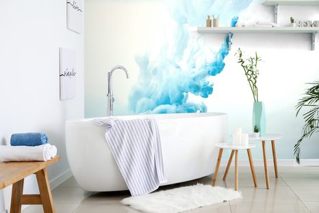 SAMOLEPÍCÍ TAPETA MODRÝ INKOUST VE VODĚ - SAMOLEPÍCÍ TAPETY - TAPETY