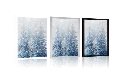 POSTER SNOWY LANDSCAPE - NATURE - POSTERS