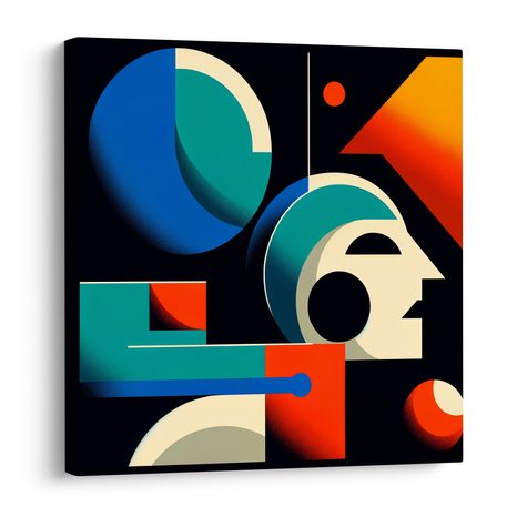 WANDBILD ABSTRAKTE GEOMETRISCHE FORMEN IN BEWEGUNG - WANDBILDER ABSTRAKTE FORMEN - BILDER