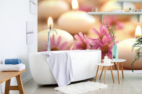 SAMOLEPÍCÍ FOTOTAPETA ROMANTIKA SE SVÍČKAMI - SAMOLEPÍCÍ TAPETY - TAPETY