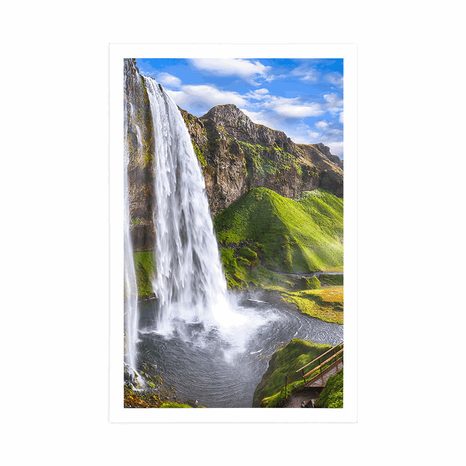 PLAGÁT VODOPÁD SELJALANDSFOSS - PRÍRODA - PLAGÁTY