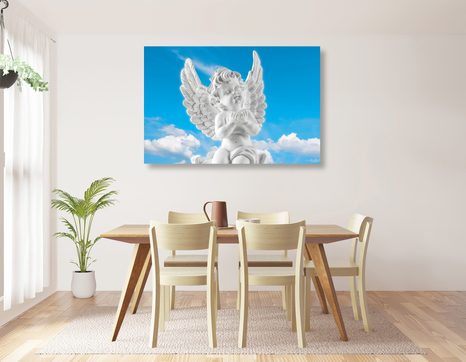 TABLOU ÎNGER ÎNGRIJITOR PE CER - TABLOURI CU ÎNGERI - TABLOURI