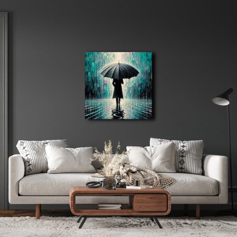 WANDBILD SPIEGELUNG AUF DER WASSEROBERFLÄCHE - BILDER VON MENSCHEN - BILDER