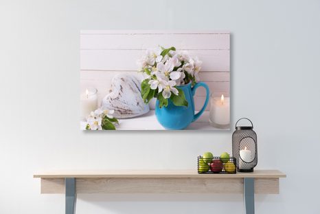 OBRAZ KVĚTINY VE VÁZE - VINTAGE A RETRO OBRAZY - OBRAZY