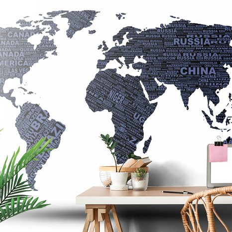 SELF ADHESIVE WALLPAPER WORLD MAP - SELF-ADHESIVE WALLPAPERS - WALLPAPERS