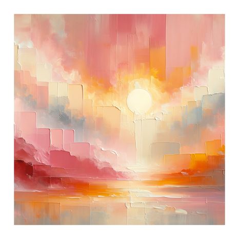 OBRAZ ZLATÉ RÁNO V BARVÁCH - OBRAZY VÝCHOD A ZÁPAD SLUNCE - OBRAZY