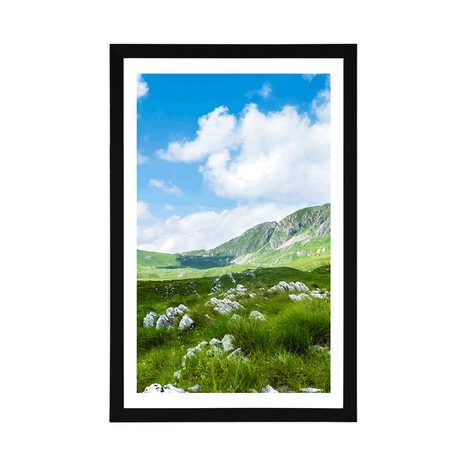 PLAKÁT S PASPARTOU ÚDOLÍ V ČERNÉ HOŘE - PŘÍRODA - PLAKÁTY