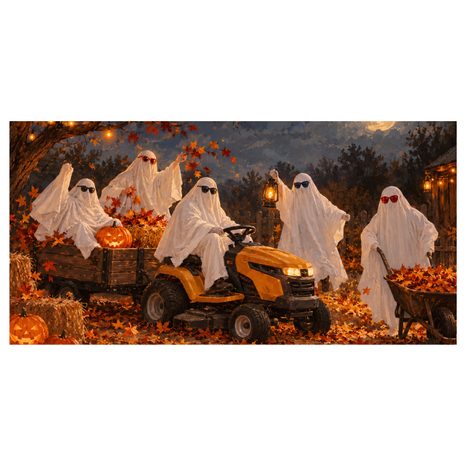 QUADRO SU TELA – FESTA DI FANTASMI PER HALLOWEEN - QUADRI HALLOWEEN E HORROR - STAMPE E QUADRI