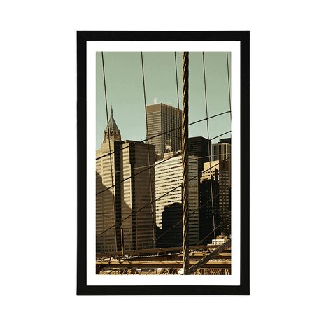 PLAGÁT S PASPARTOU MANHATTAN - MESTÁ - PLAGÁTY