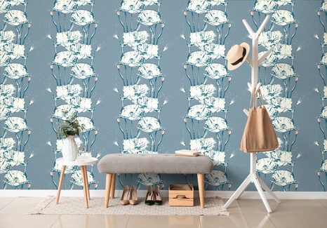 TAPETA MAGICKÉ LUČNÍ MÁKY - TAPETY KVĚTINY - TAPETY